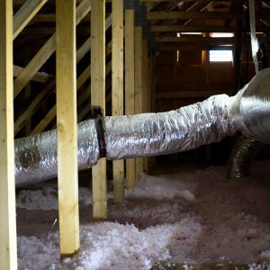 blown-in cellulose attic insulation installation