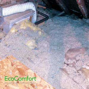 blown-in attic insulation